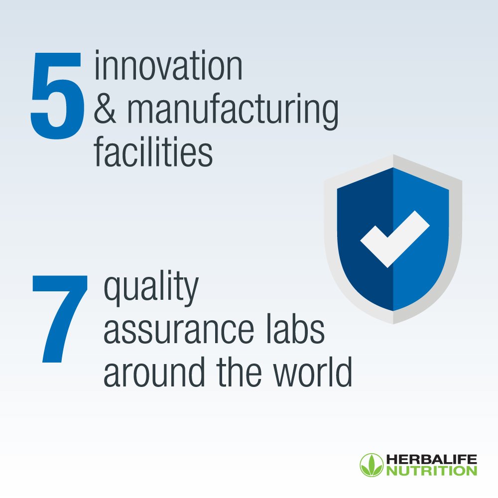 Herbalife Nutrition has 5 innovation and manufacturing facilities, as well as 7 quality assurance labs around the globe.